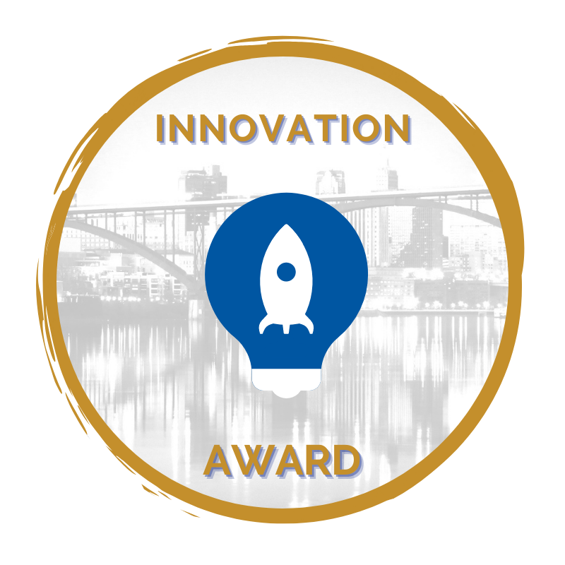 Innovation award circle icon