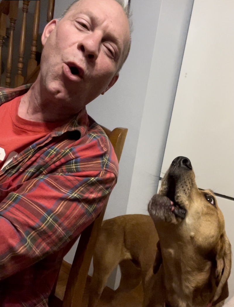 Chris Kohn with Dog