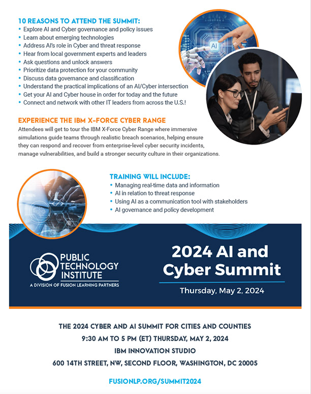 2024 AI & Cyber Summit Flyer Back